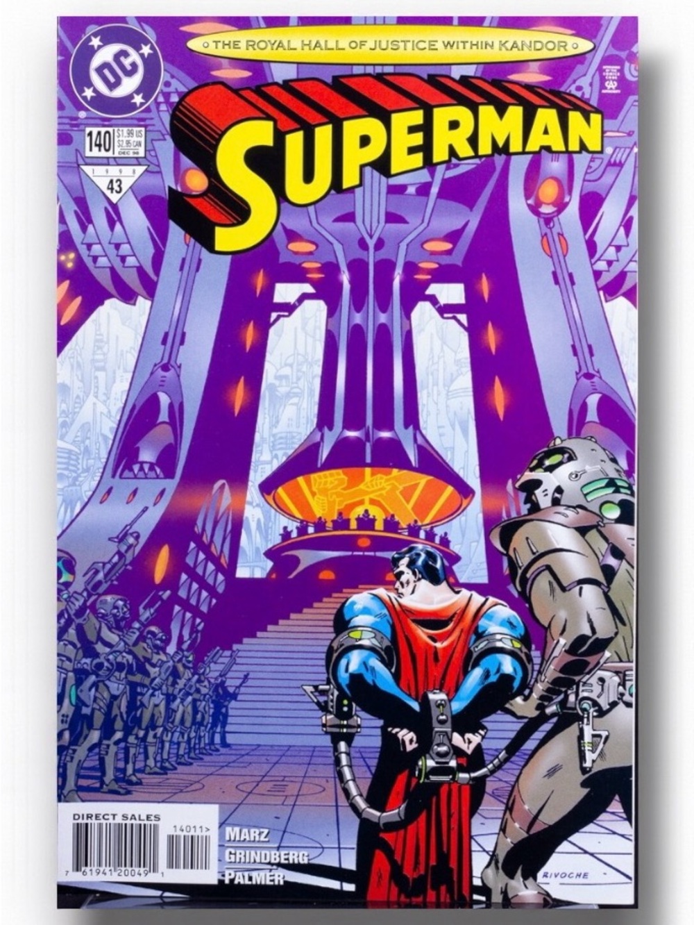 Superman #140 DC Comics 1998 Kandor Hall of Justice Marz Grindberg Comic Book